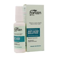 محلول ضد جوش و آکنه پوست چرب فاربن | Farben